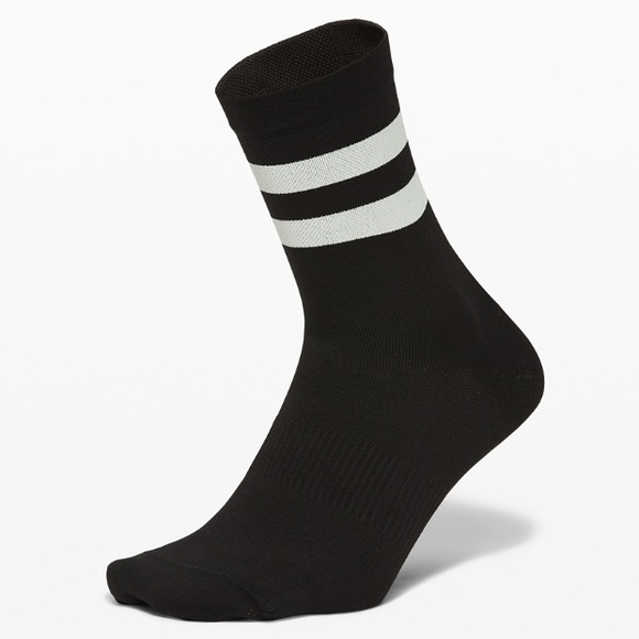 Lululemon Surge Crew sock *Silver - black